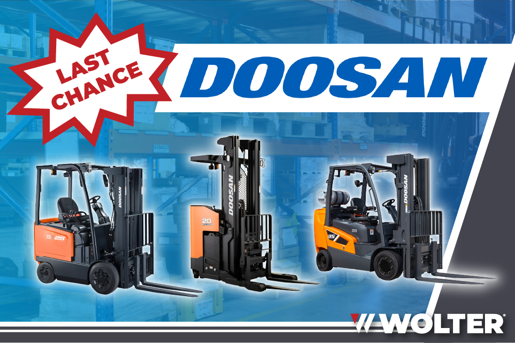 Special Financing or Cash Rebate on Doosan Forklifts