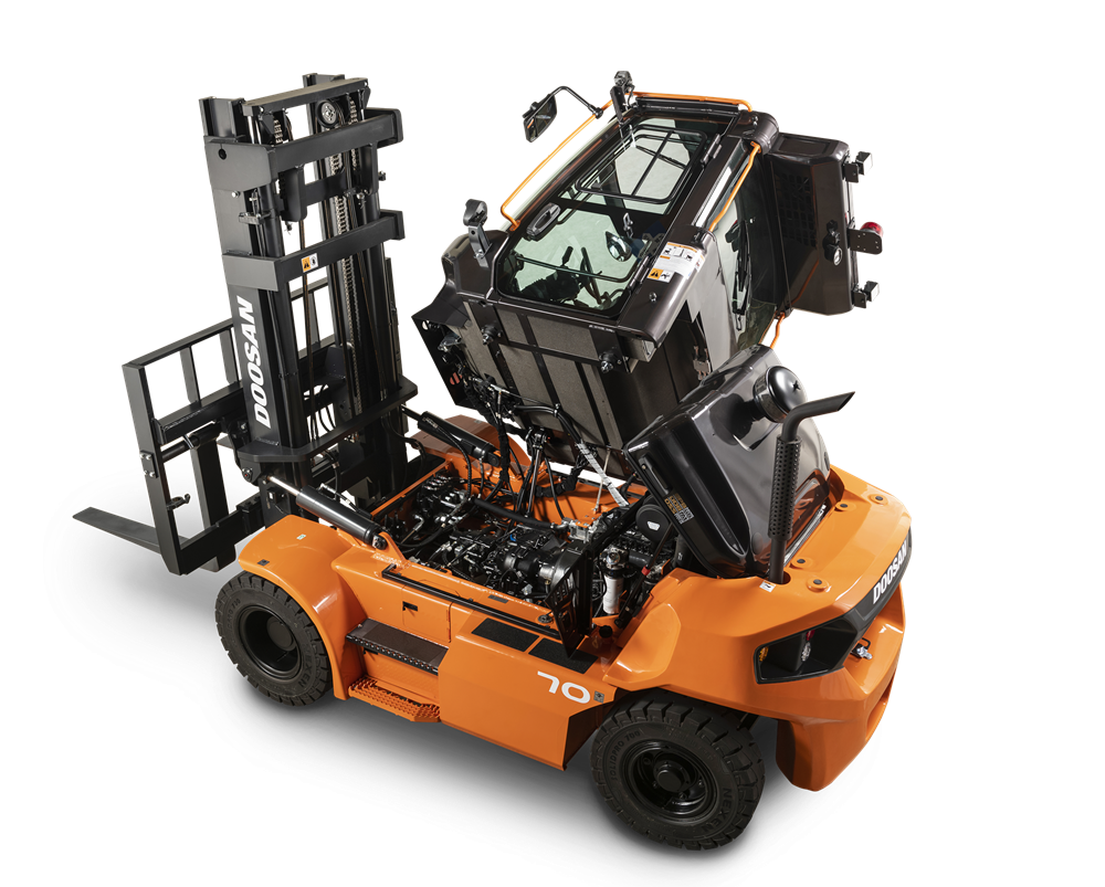 Doosan - D60S-9 - D90S-9 High Capacity Diesel Pneumatic Forklifts - Image 2