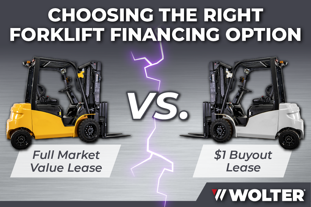 Choosing the Right Forklift Option: FMV lease vs. $1 Buyout Lease