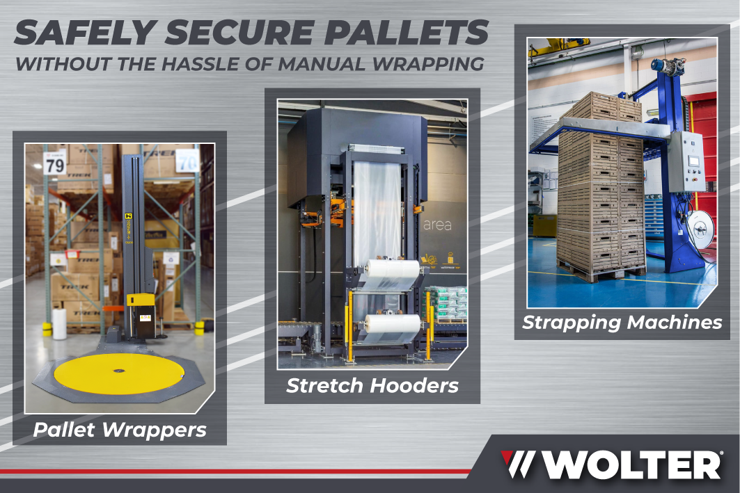 Pallet Wrappers, Hooders, strappers