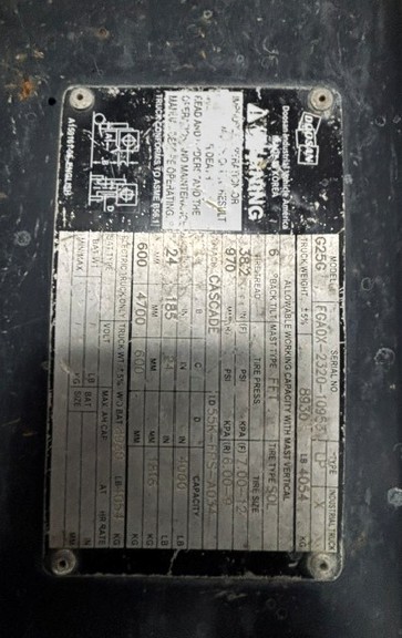Doosan - G25G-3 - Image 4