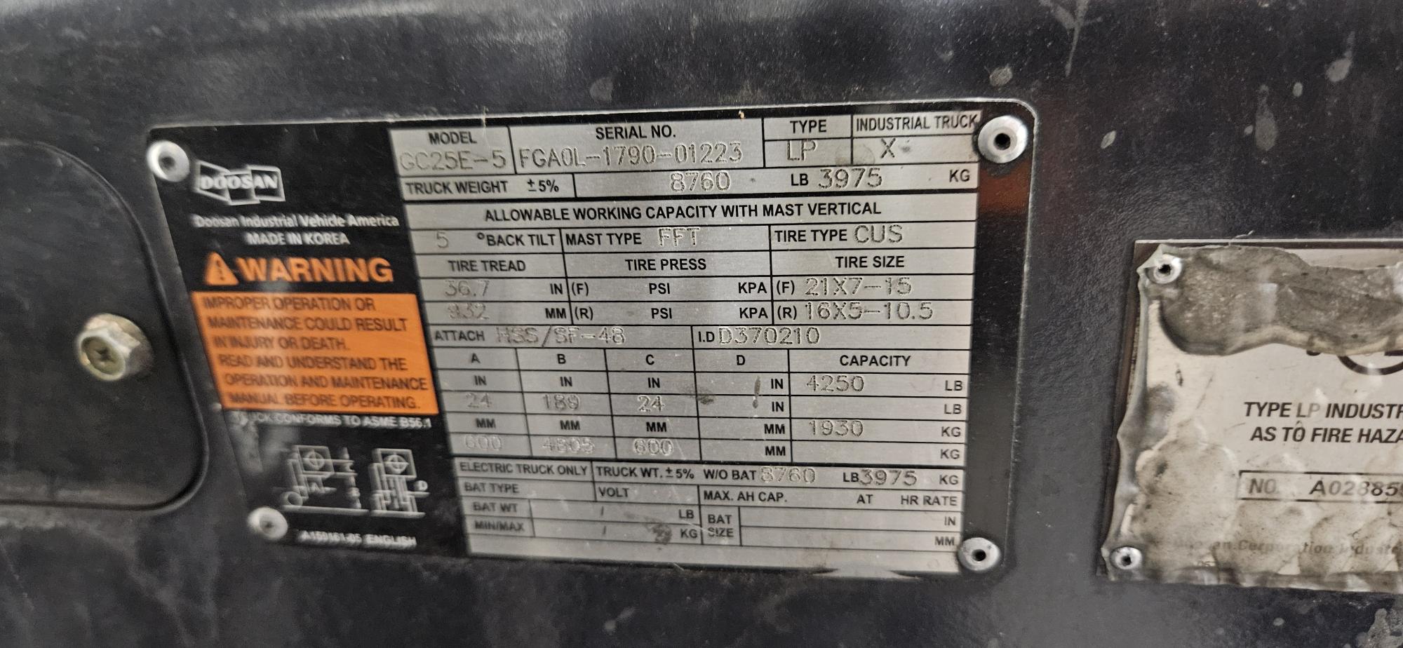 Doosan - GC25E-5 - Image 10