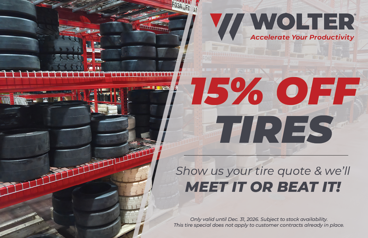 15% Off Forklift & Aerial Lift Tires